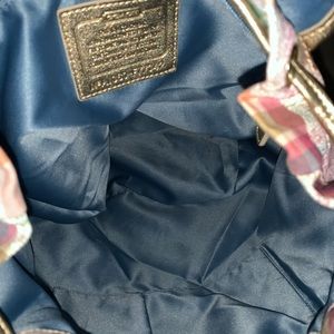 Coach Multi color collapsible backpack like new